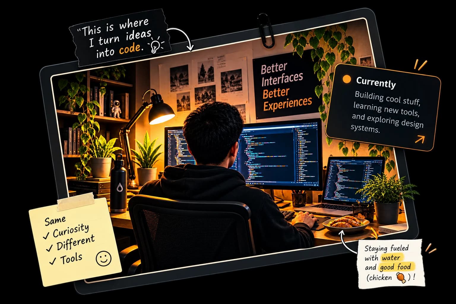 Portrait illustration of Sameer Shahid Siddiqui - Frontend Developer